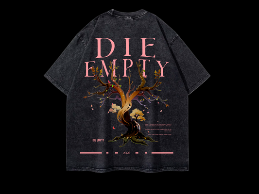 Die Empty acid wash tshirt