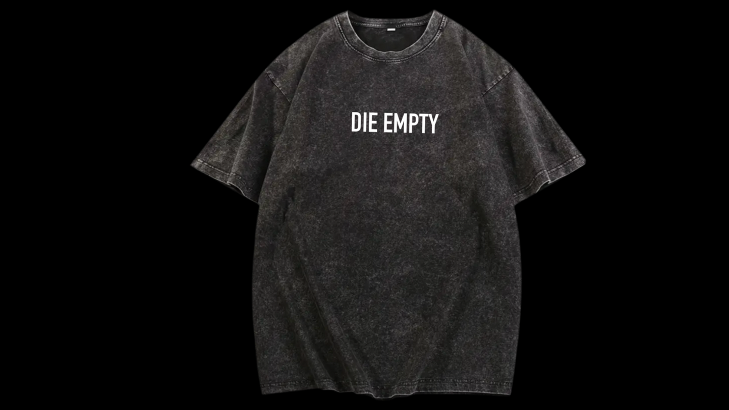 Die Empty acid wash tshirt